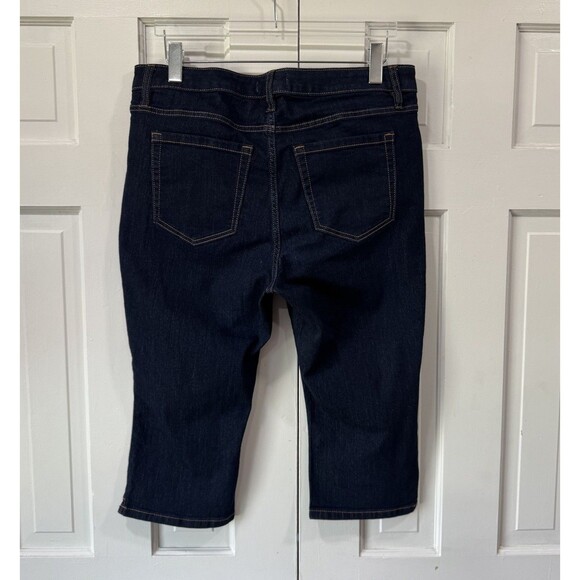 Lane Bryant Flex Magic Waistband Mid Rise Pedal Crop Jeans Denim Size 16 EUC - Picture 3 of 13